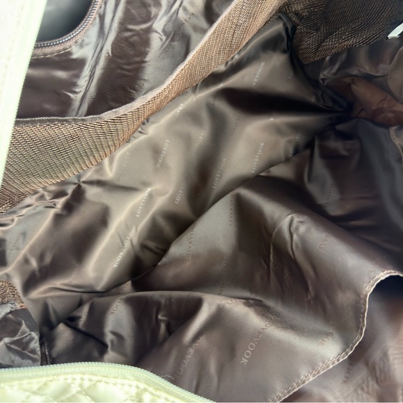 NWT LOVEVOOK Travel Duffle Bag, Weekender Bags Women w Shoe Compartment Cream - Picture 9 of 14